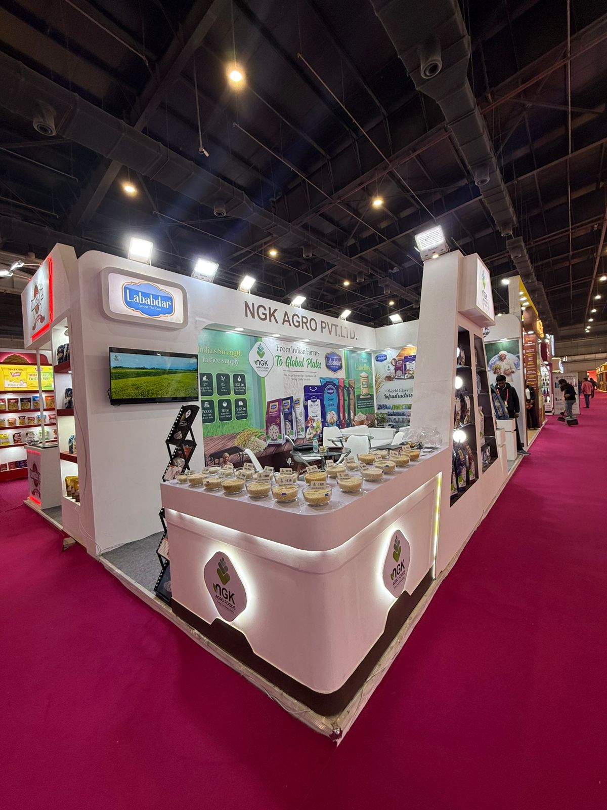 Lababdar booth with rice product range