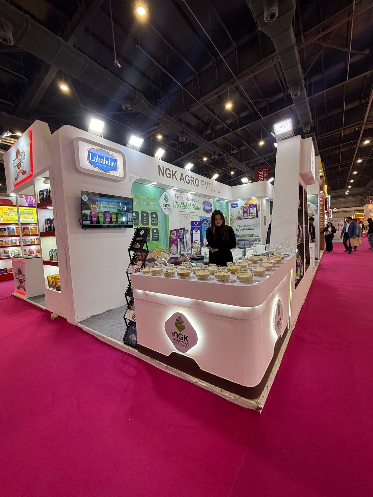 Lababdar Foods exhibition booth front view