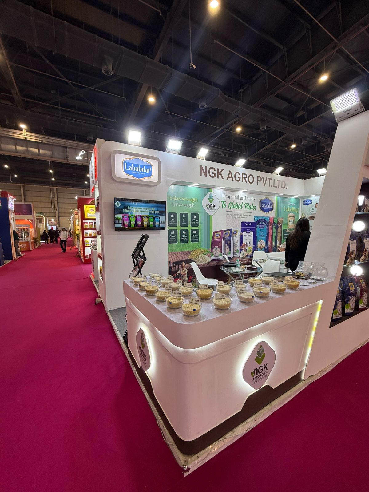 Lababdar Foods booth banners and branding