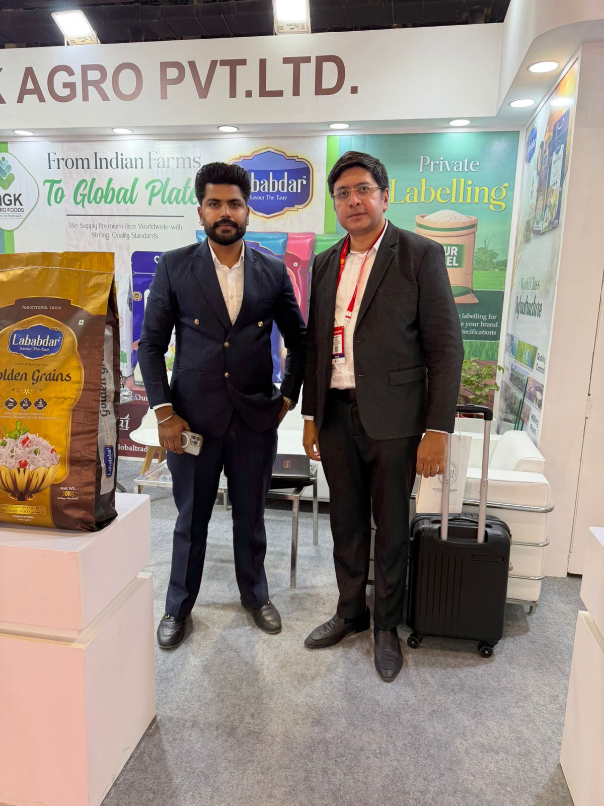 Lababdar team portrait at the exhibition